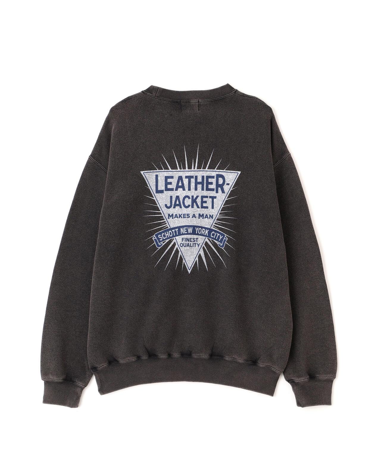 CREW SWEAT LEATHER JACKET MAKES A MAN 運動衫 皮革夾克