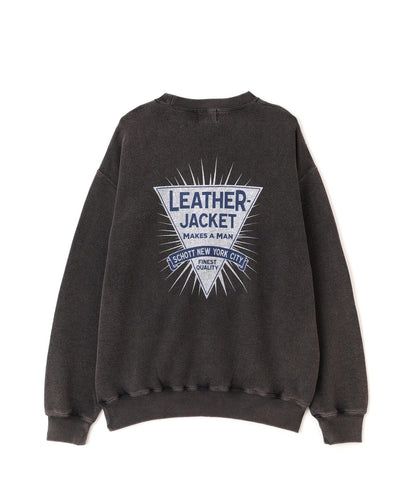 CREW SWEAT LEATHER JACKET MAKES A MAN 運動衫 皮革夾克