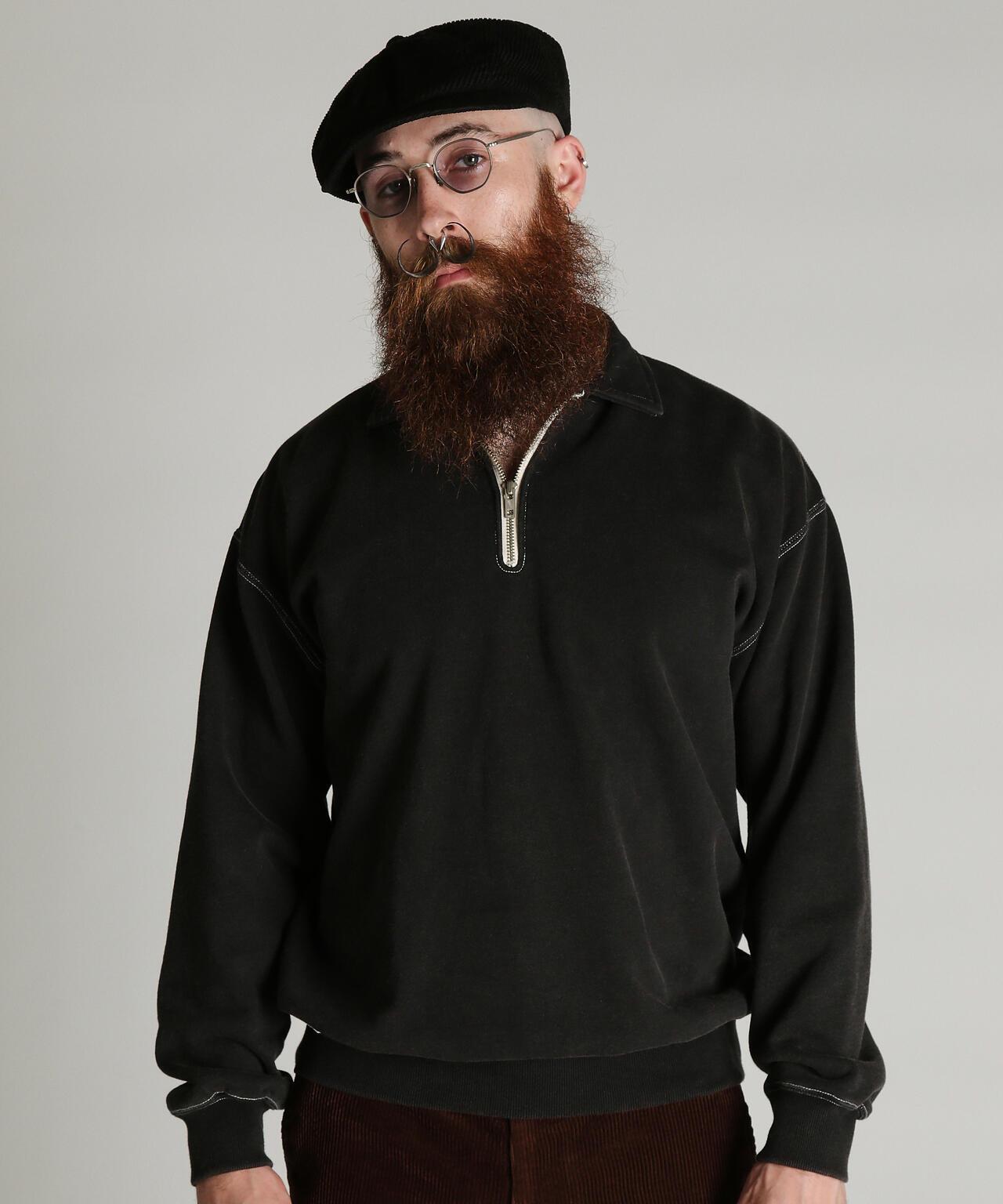 HALF ZIP SWEAT/半拉鍊衛衣