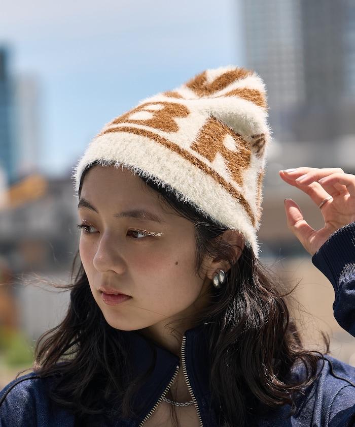 馬海毛 Logo針織帽