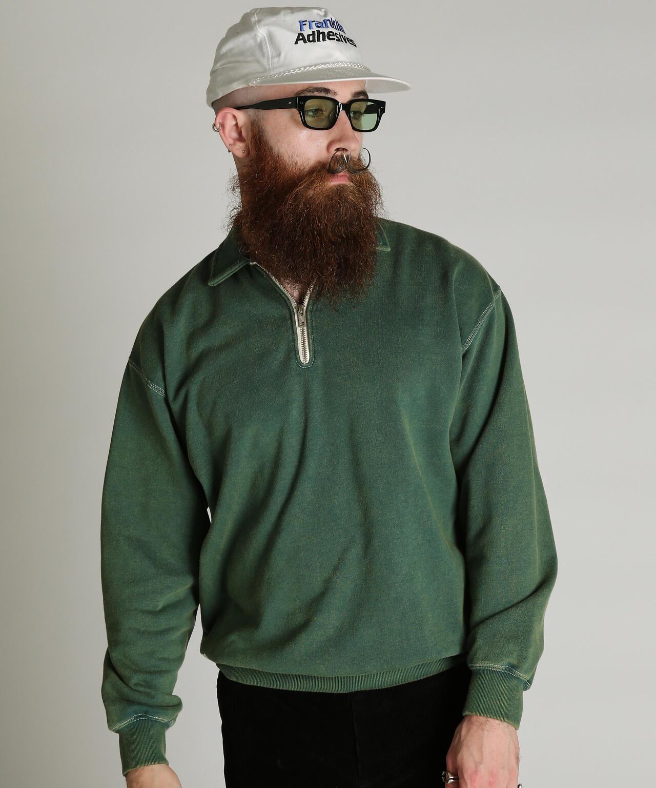 HALF ZIP SWEAT/半拉鍊衛衣