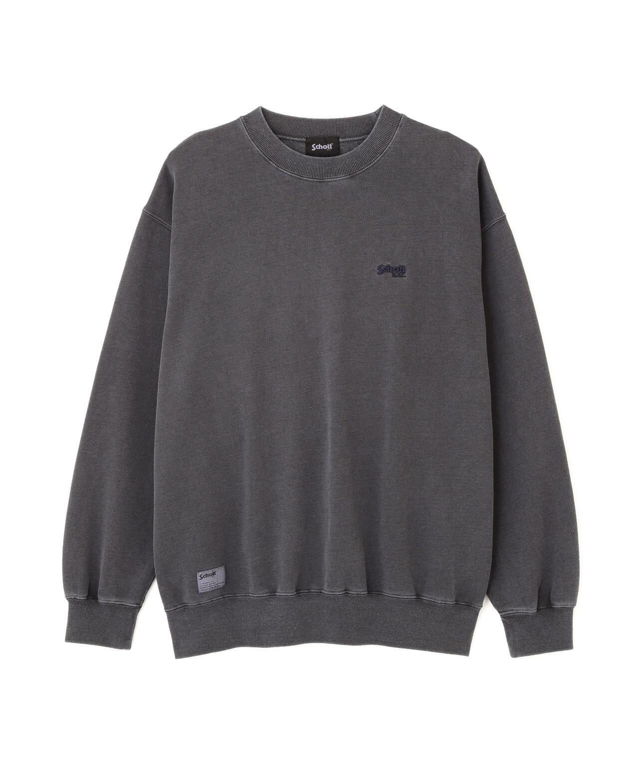 Schott N.Y.C. EMB. CREW SWEAT SQUARE 刺繡圓領衛衣