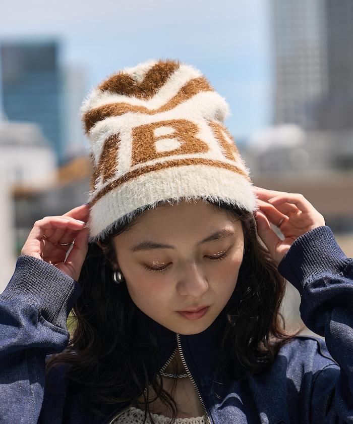 馬海毛 Logo針織帽