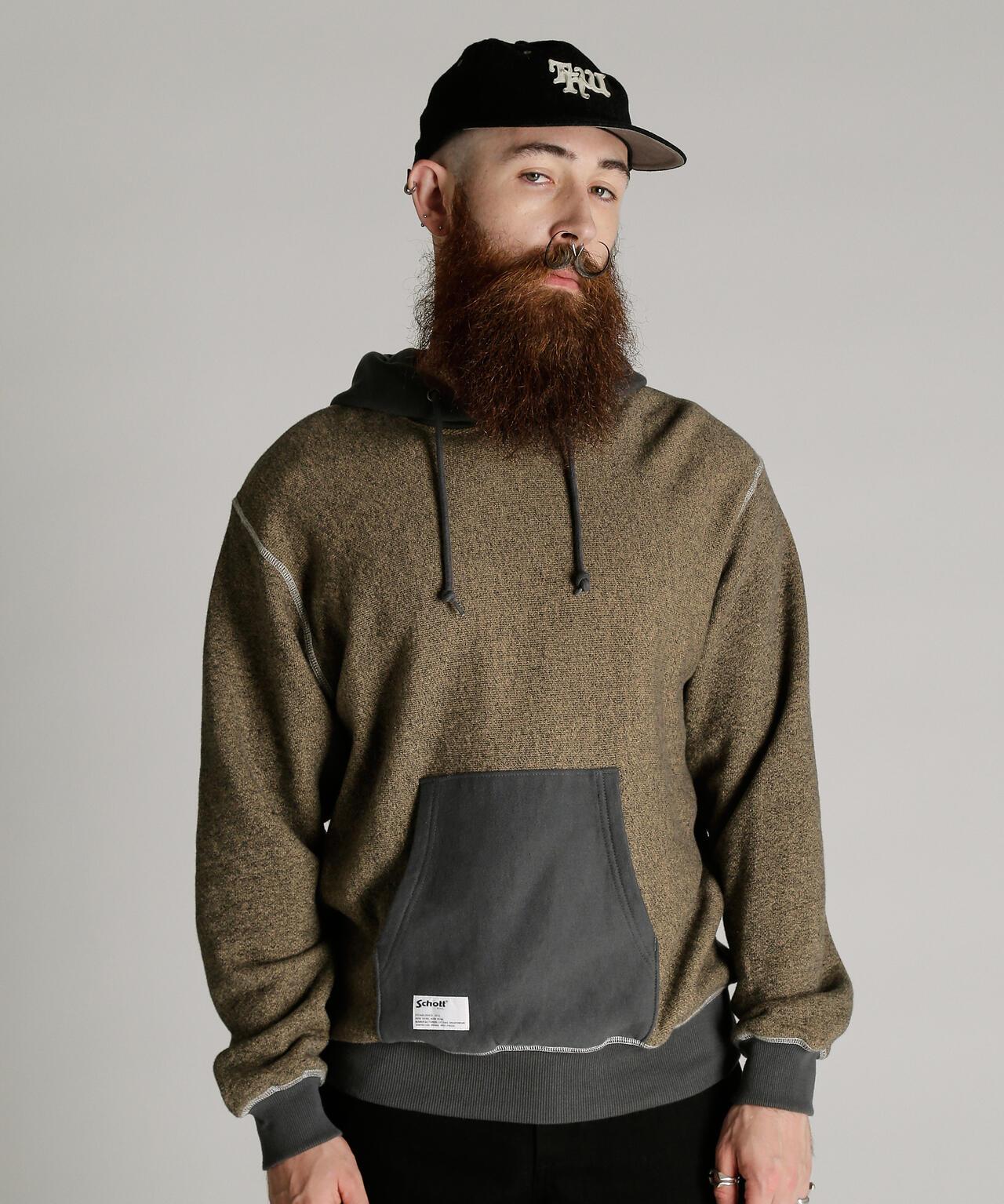 SALT AND PEPPER HOODED SWEAT 連帽衛衣