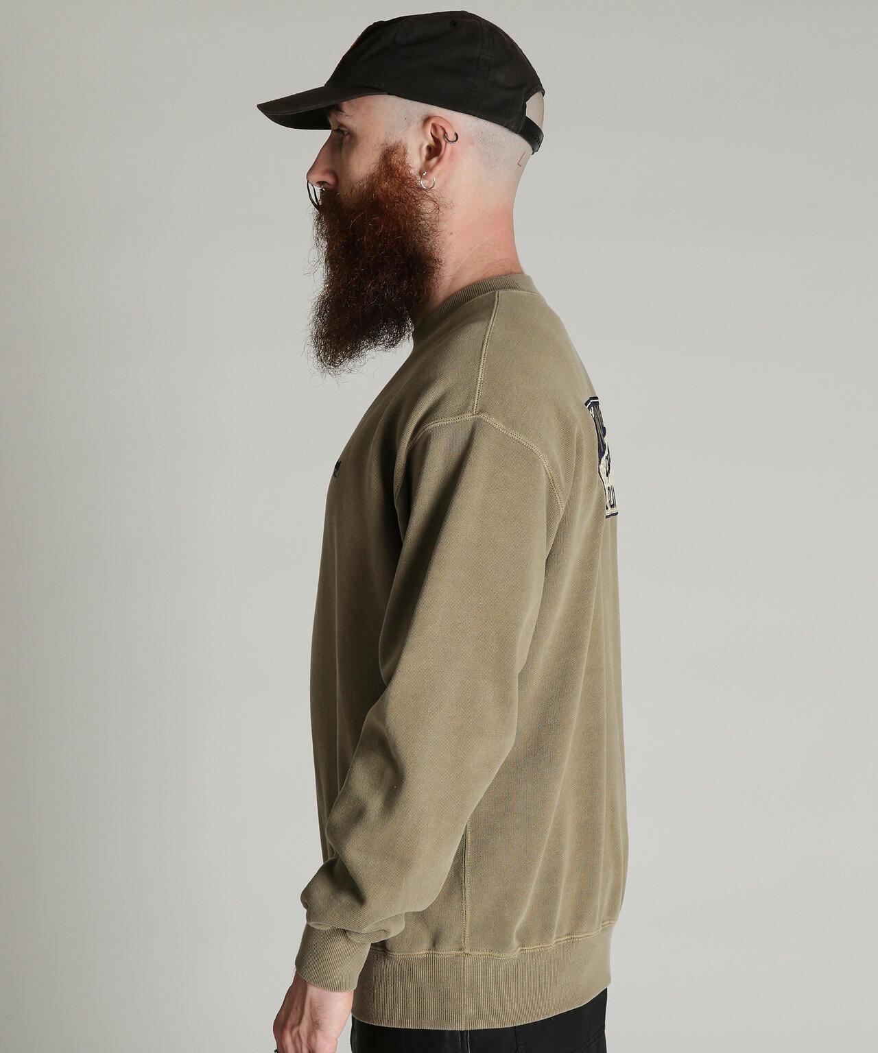 Schott N.Y.C. EMB. CREW SWEAT SQUARE 刺繡圓領衛衣