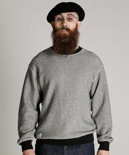 SALT AND PEPPER CREW SWEAT 鹽與胡椒套頭衛衣