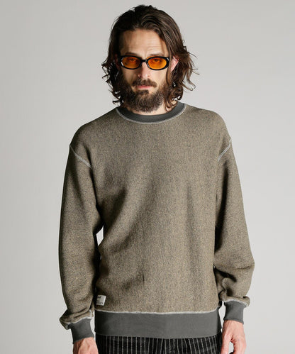 SALT AND PEPPER CREW SWEAT 鹽與胡椒套頭衛衣