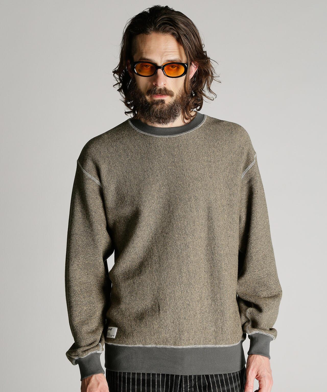 SALT AND PEPPER CREW SWEAT 鹽與胡椒套頭衛衣