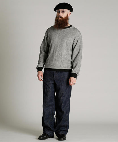 SALT AND PEPPER CREW SWEAT 鹽與胡椒套頭衛衣