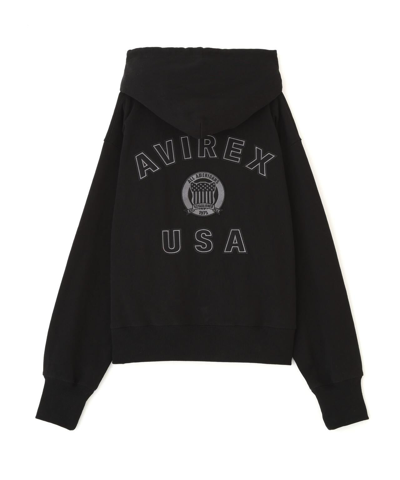 WOMAN SIGNATURE VARSITY LOGO ZIP PARKA