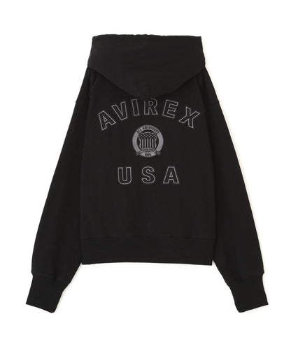 WOMAN SIGNATURE VARSITY LOGO ZIP PARKA