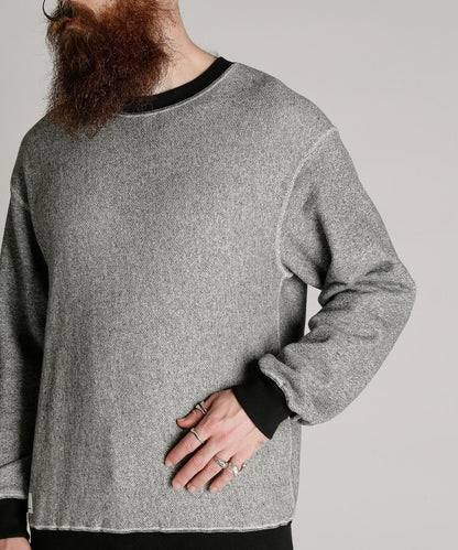 SALT AND PEPPER CREW SWEAT 鹽與胡椒套頭衛衣
