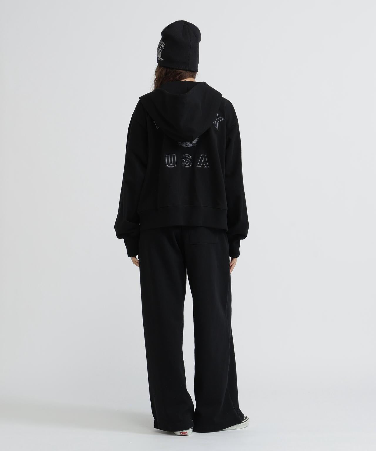 WOMAN SIGNATURE VARSITY LOGO ZIP PARKA
