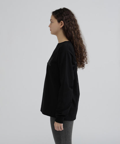 《WOMAN》L/S SIGNATURE VARSITY LOGO T-SHIRT
