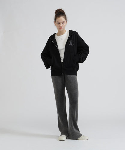 WOMAN SIGNATURE VARSITY LOGO ZIP PARKA