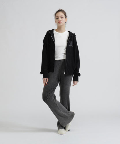 WOMAN SIGNATURE VARSITY LOGO ZIP PARKA
