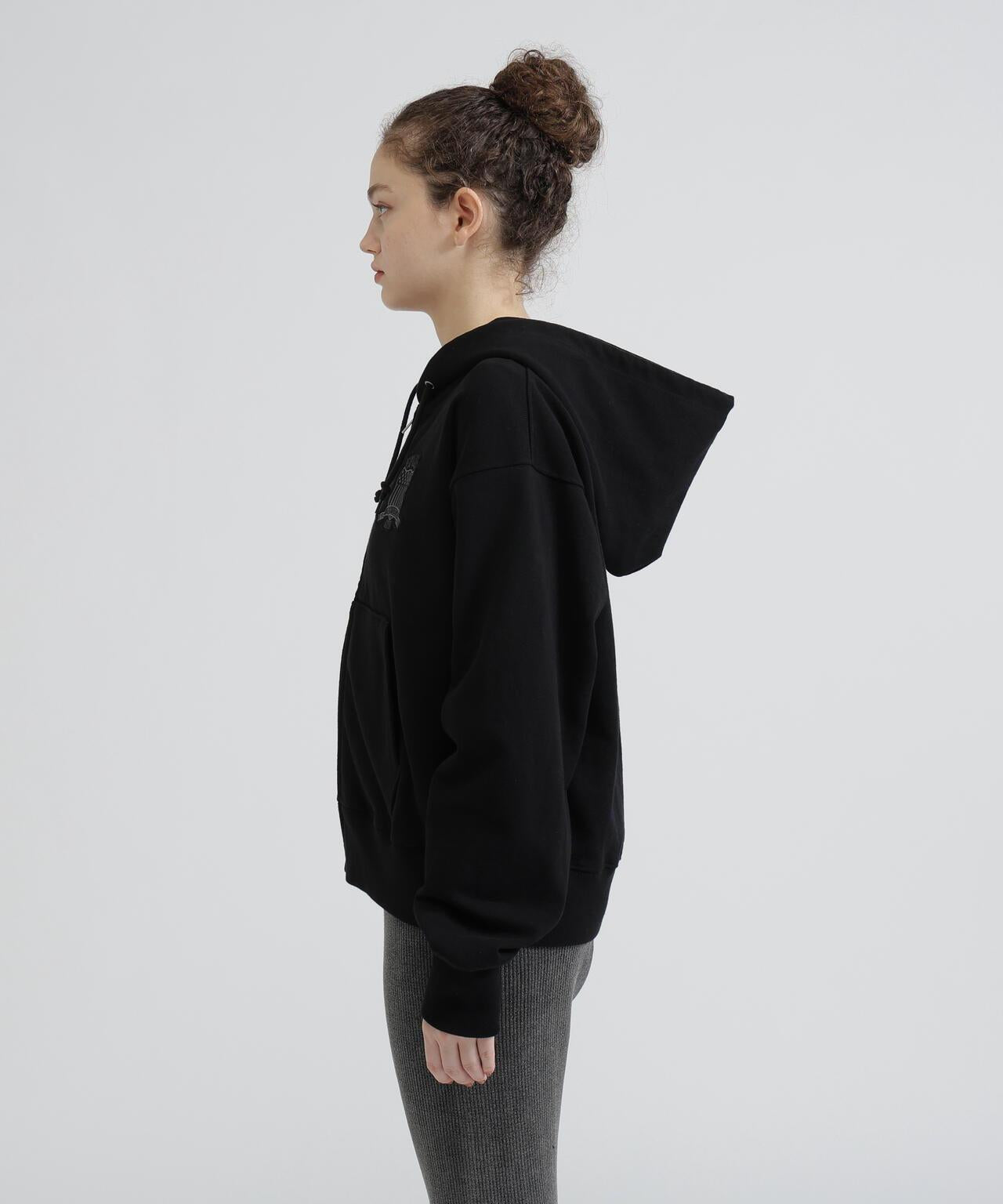 WOMAN SIGNATURE VARSITY LOGO ZIP PARKA