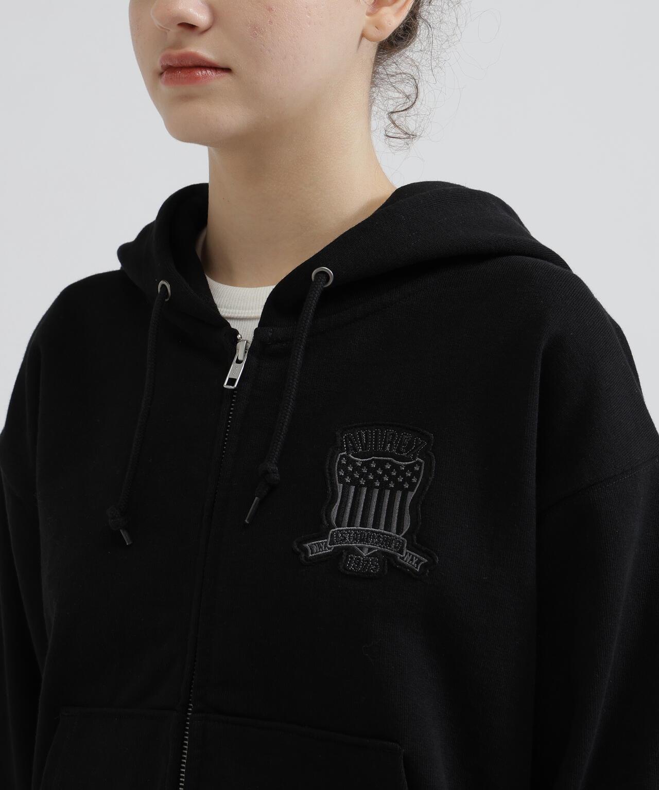 WOMAN SIGNATURE VARSITY LOGO ZIP PARKA