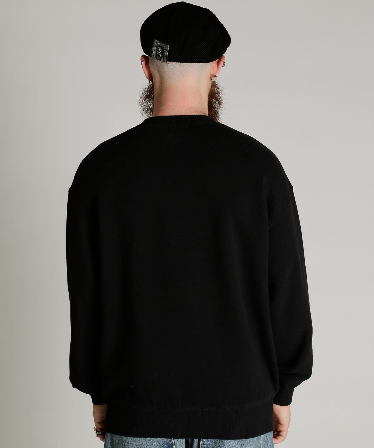 CREW SWEAT RIB STITCH EAGLE 羅紋縫線 老鷹圖案 圓領衛衣