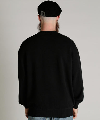 CREW SWEAT RIB STITCH EAGLE 羅紋縫線 老鷹圖案 圓領衛衣