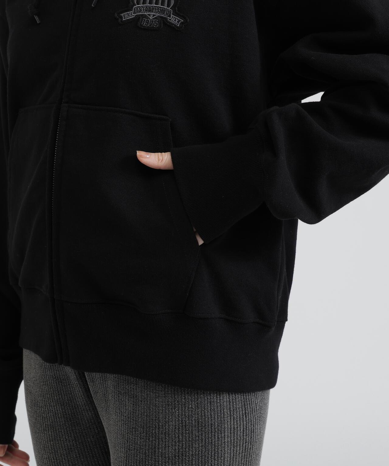 WOMAN SIGNATURE VARSITY LOGO ZIP PARKA