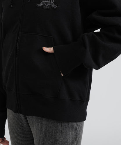 WOMAN SIGNATURE VARSITY LOGO ZIP PARKA