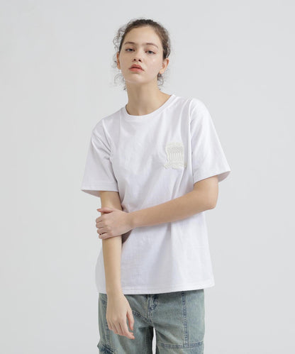 WOMAN SIGNATURE VARSITY LOGO T-SHIRT