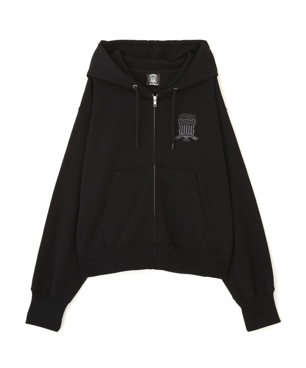 WOMAN SIGNATURE VARSITY LOGO ZIP PARKA