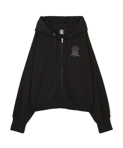 WOMAN SIGNATURE VARSITY LOGO ZIP PARKA
