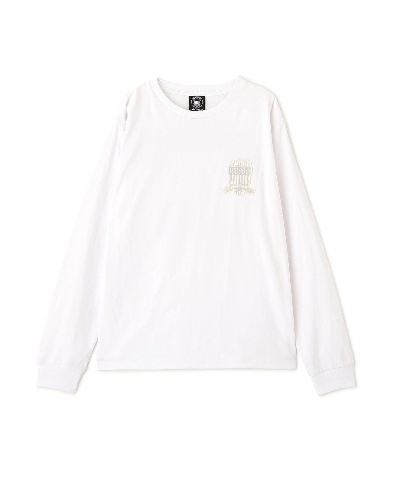 《WOMAN》L/S SIGNATURE VARSITY LOGO T-SHIRT