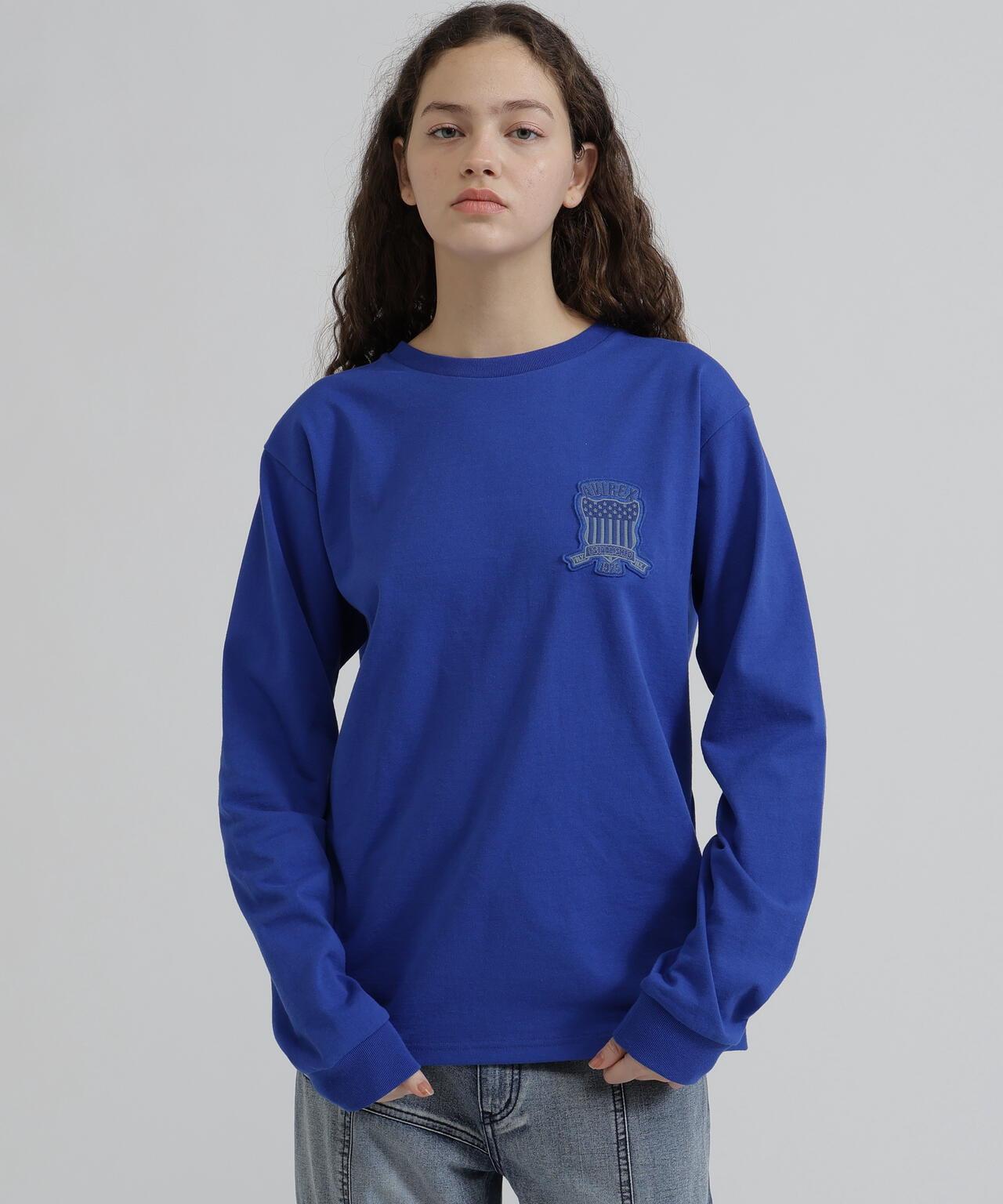 《WOMAN》L/S SIGNATURE VARSITY LOGO T-SHIRT