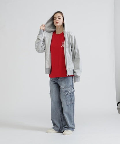 WOMAN SIGNATURE VARSITY LOGO ZIP PARKA