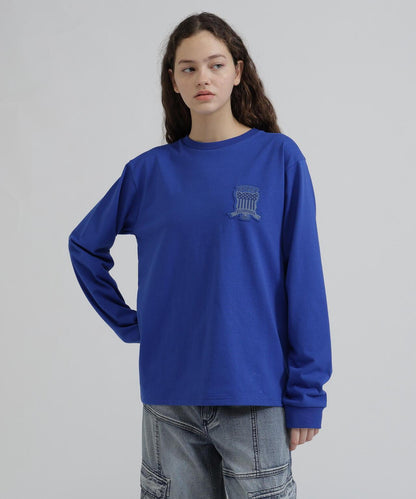 《WOMAN》L/S SIGNATURE VARSITY LOGO T-SHIRT