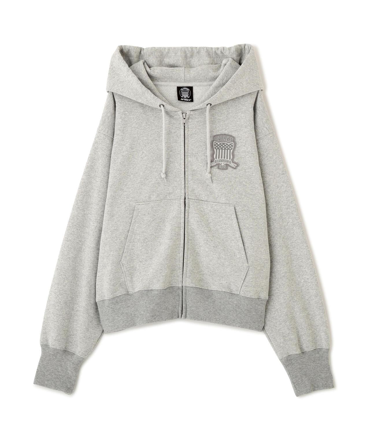 WOMAN SIGNATURE VARSITY LOGO ZIP PARKA