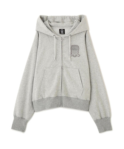 WOMAN SIGNATURE VARSITY LOGO ZIP PARKA