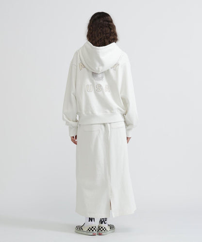 WOMAN SIGNATURE VARSITY LOGO ZIP PARKA