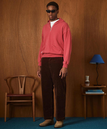 HALF ZIP HOODED SWEAT 半拉鍊連帽衛衣