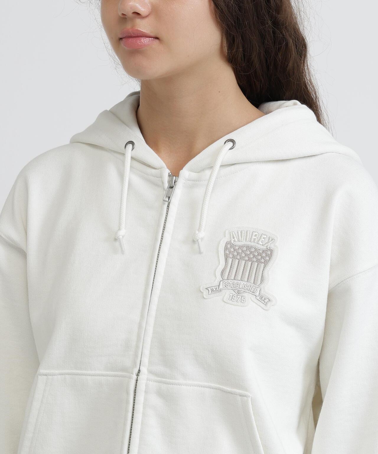 WOMAN SIGNATURE VARSITY LOGO ZIP PARKA
