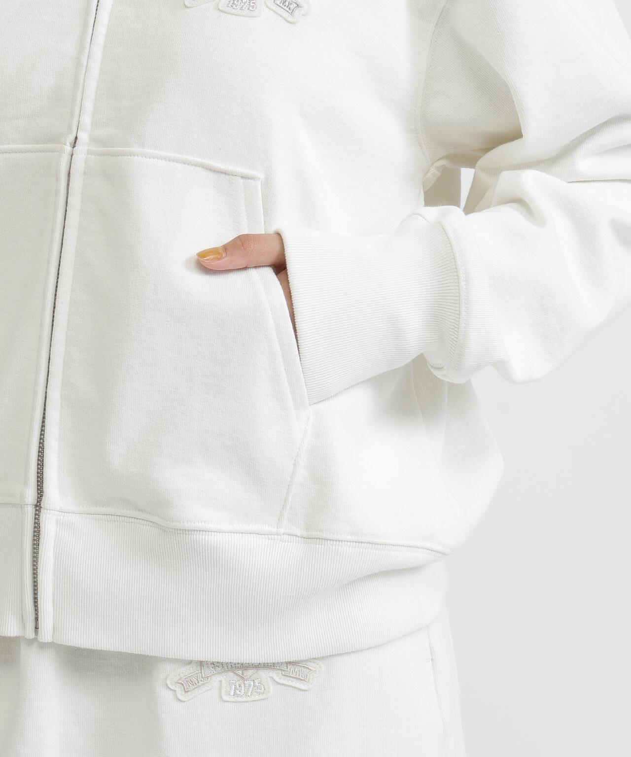 WOMAN SIGNATURE VARSITY LOGO ZIP PARKA