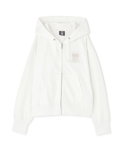 WOMAN SIGNATURE VARSITY LOGO ZIP PARKA