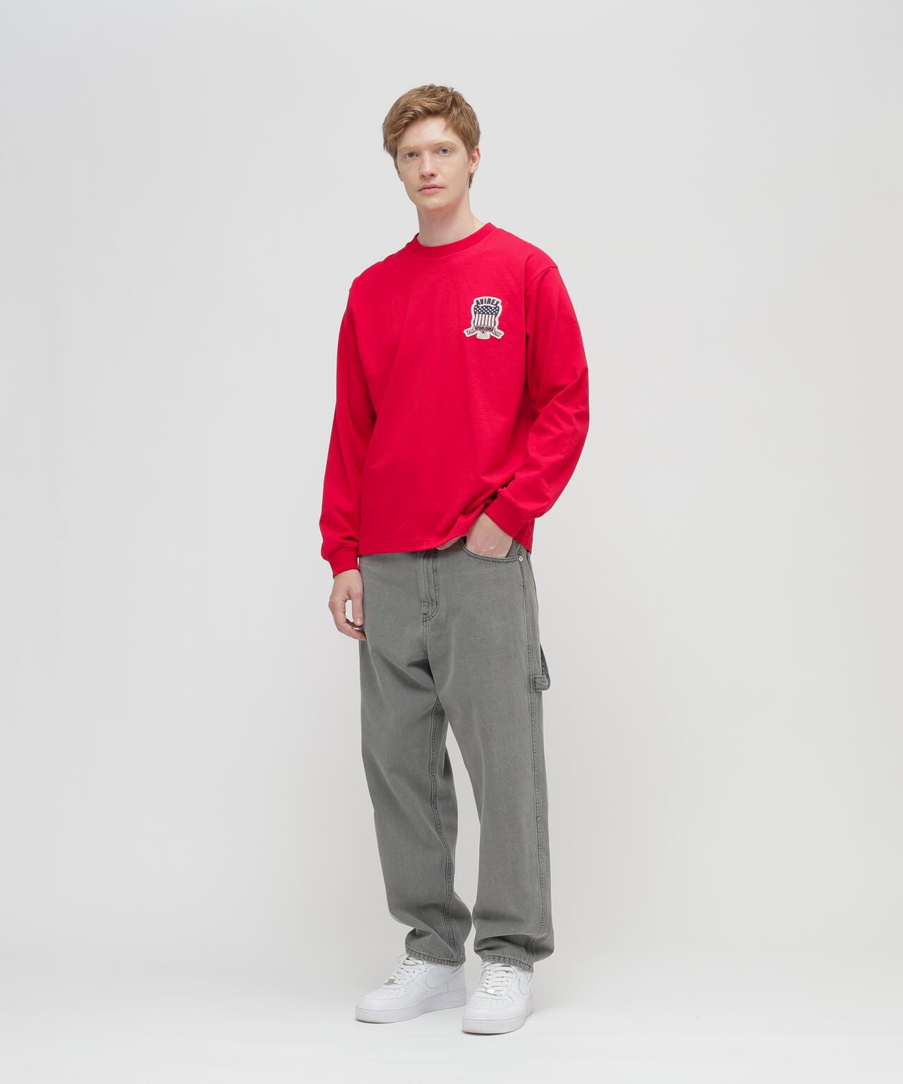 SIGNATURE VARSITY LOGO 長袖T恤