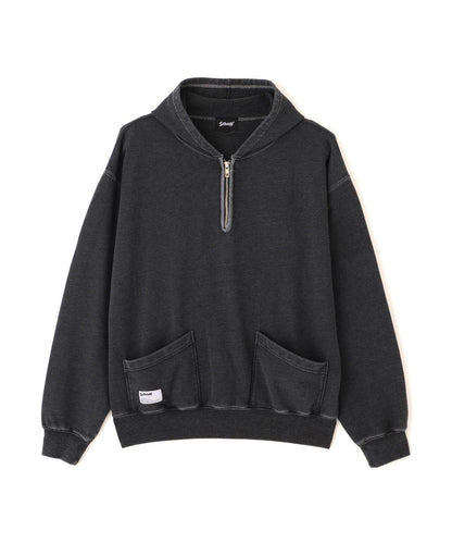 HALF ZIP HOODED SWEAT 半拉鍊連帽衛衣