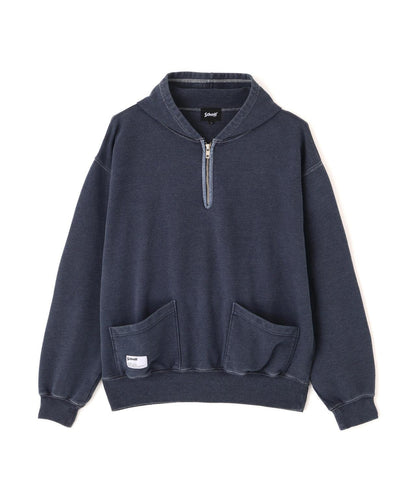 HALF ZIP HOODED SWEAT 半拉鍊連帽衛衣