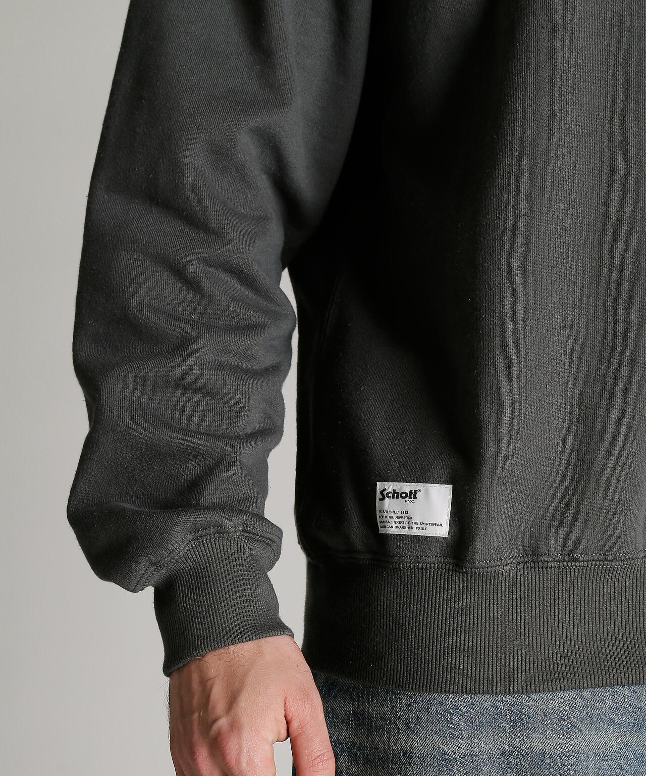 Schott BROS. EMB. H.LOGO 刺繡圓領衛衣