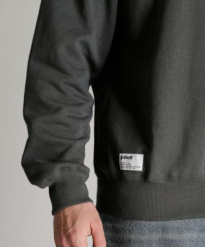 Schott BROS. EMB. H.LOGO 刺繡圓領衛衣
