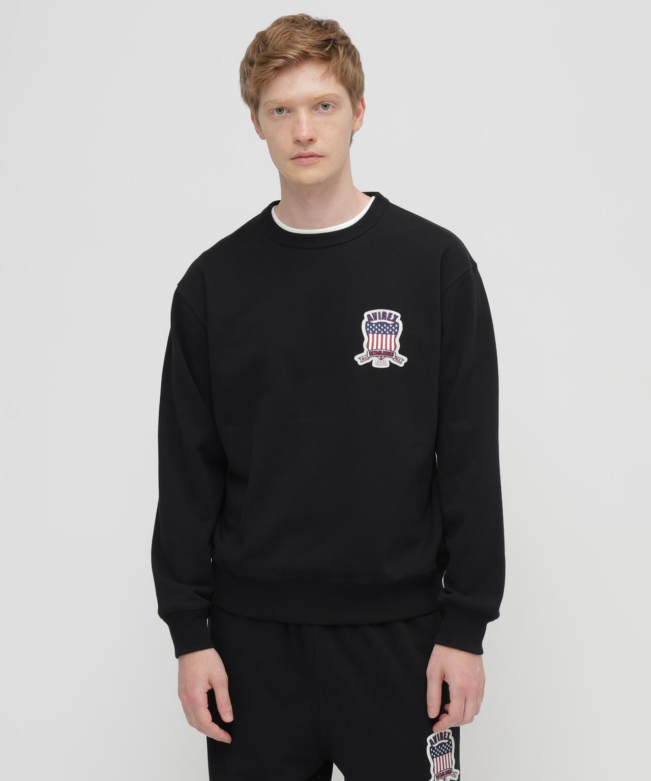 SIGNATURE VARSITY LOGO 圓領衛衣