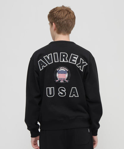 SIGNATURE VARSITY LOGO 圓領衛衣