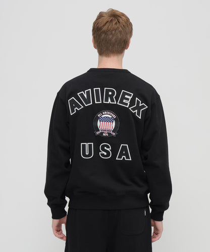 SIGNATURE VARSITY LOGO 圓領衛衣