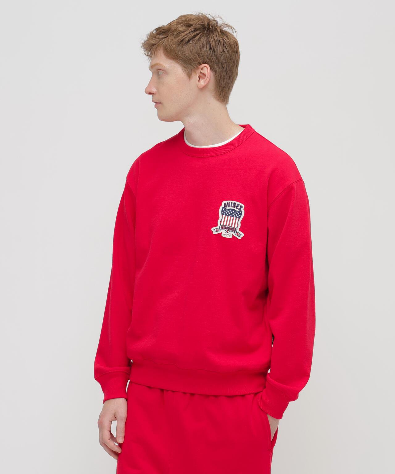 SIGNATURE VARSITY LOGO 圓領衛衣