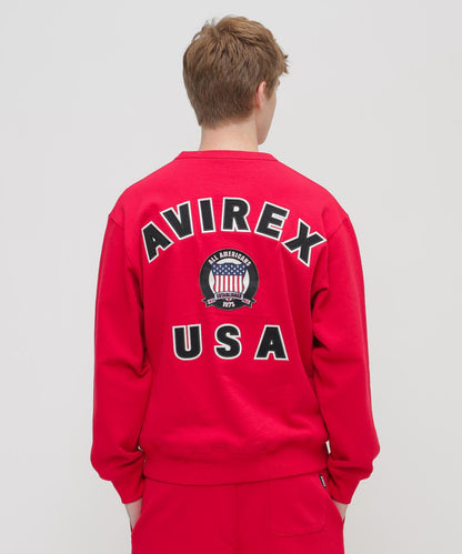 SIGNATURE VARSITY LOGO 圓領衛衣
